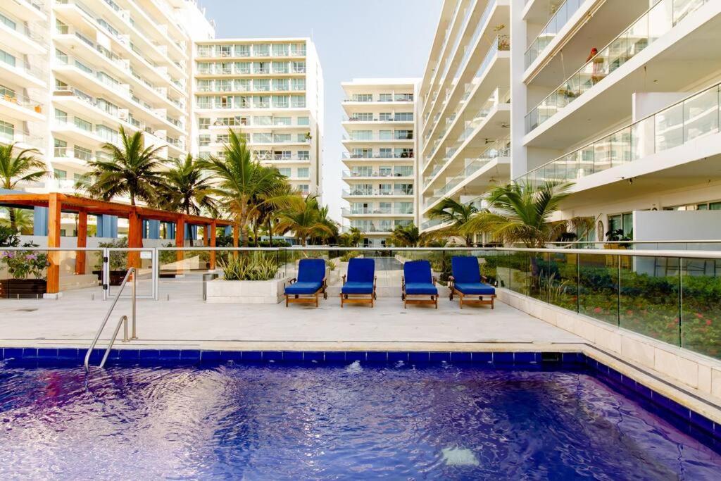 Hermoso Apartamento Con Todas Las Comodidades Acceso Directo A La Playa Morros Epic Sector La Boquilla Cumple Protocolos De Bioseguridad Cartagena Exterior foto
